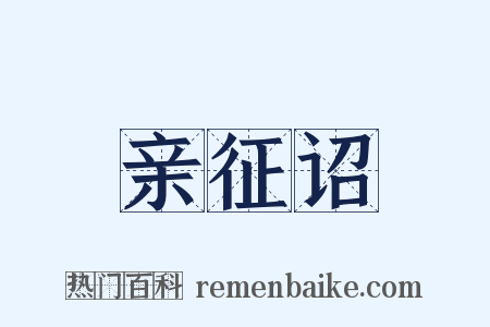 亲征诏是什么意思的图片